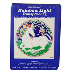 Vintage NOS Rainbow Light Transparency - Unicorn